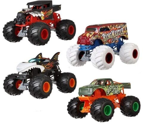 Mattel Fyj83 Hot Wheels Monster Trucks 1:24 Arabalar*4