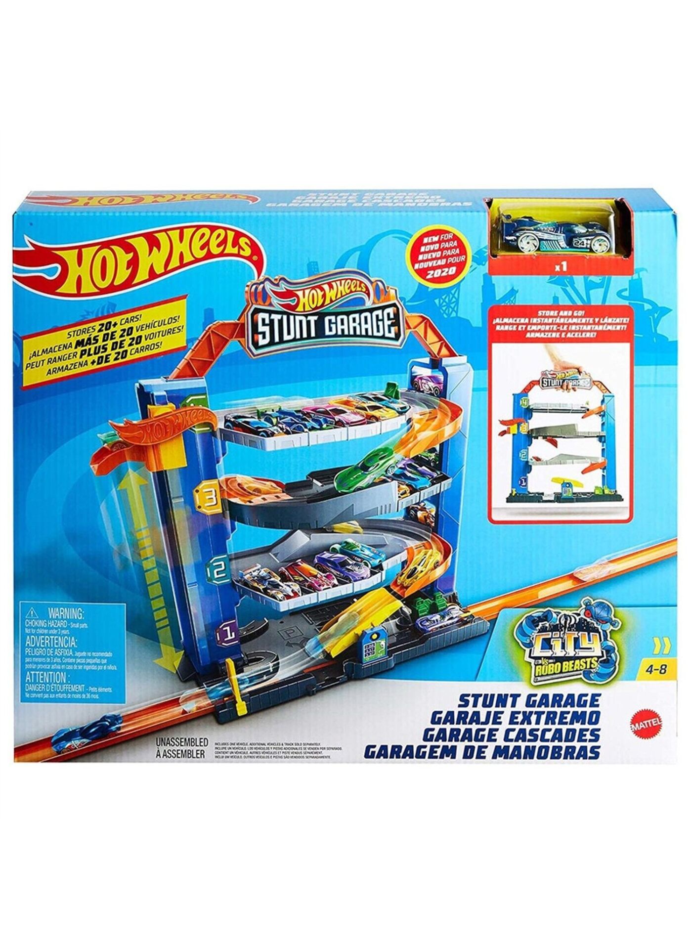 Mattel Gnl70 Hot Wheels Mini Garaj*3