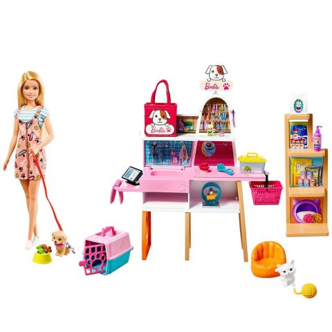 Mattel Grg90 Barbie Ve Evcil Hayvan Dükkanı Oyun Seti*3