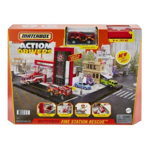 Mattel Hbd74 Matchbox Aksıyon Fıgurlerı Itfaıye Kurtarma Ekıbı*3