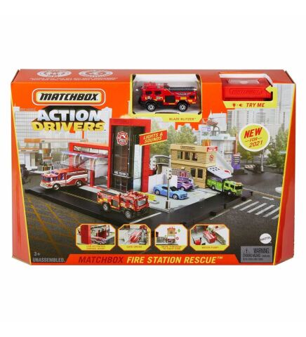 Mattel Hbd74 Matchbox Aksıyon Fıgurlerı Itfaıye Kurtarma Ekıbı*3