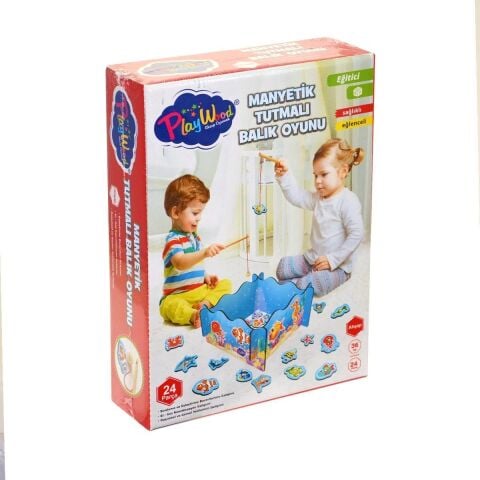 Onyıl Ony-381 Ahşap Manyetik Tutmalı Balık Oyunu *24