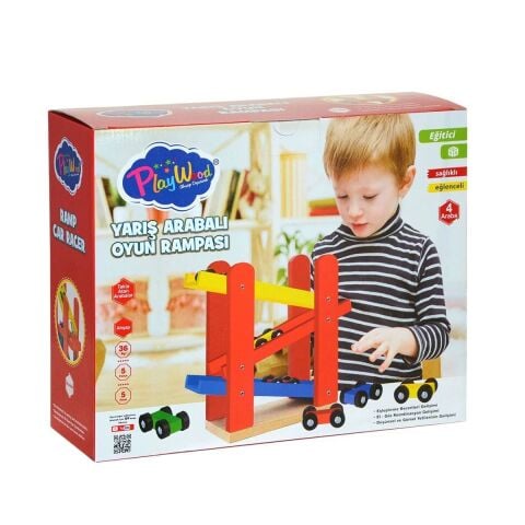 Onyıl Ony-382 Ahşap Yarış Arabalı Oyun Rampası*18