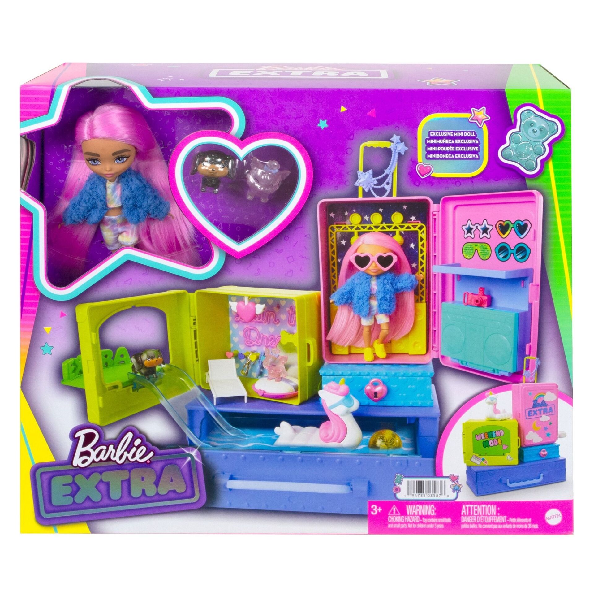 Mattel Hdy91 Barbie Extra Mini Hayvan Dostları Seyahat Macerası*1