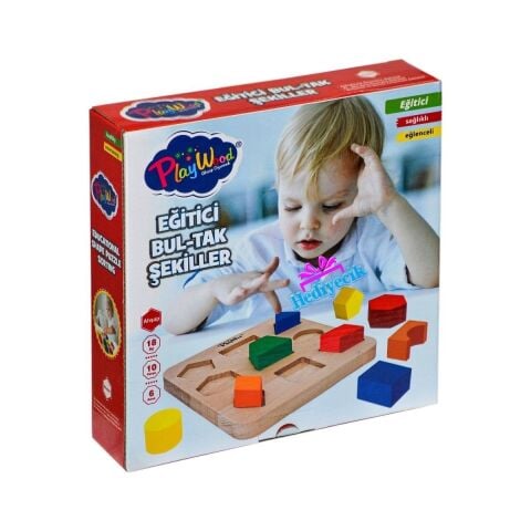 Onyıl Ony-389 Kutuda Ahşap Eğitici Bultak Şekiller *24