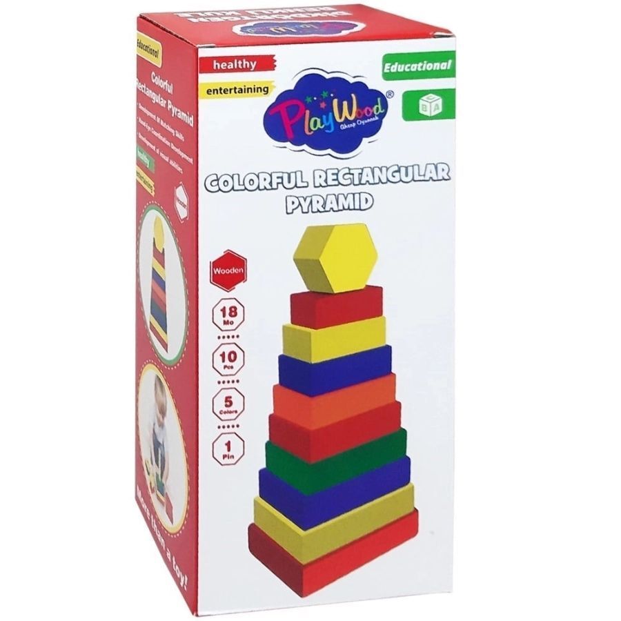 Onyıl Ony-393 Ahşap Dikdörtgen Renkli Kule *24