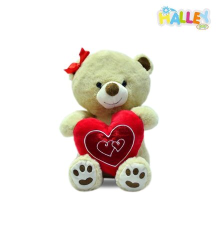 Halley Pl62567 30 Cm Kırmızı Tokalı Ayı *42