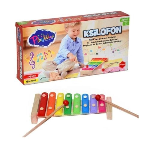 Onyıl Ony-405 Kutuda Ahşap 8 Farklı Notalı Ksilofon ++