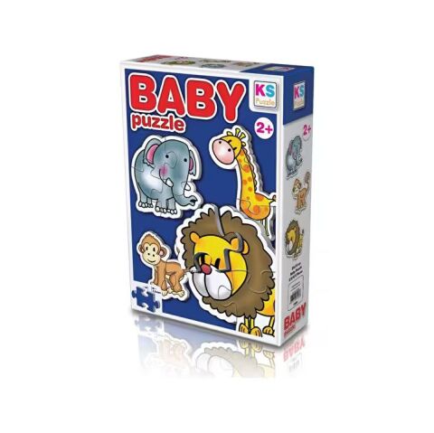 Ks Games 12001 Baby Puzzle 2+3+4+4 (Vahşi Hayvanla