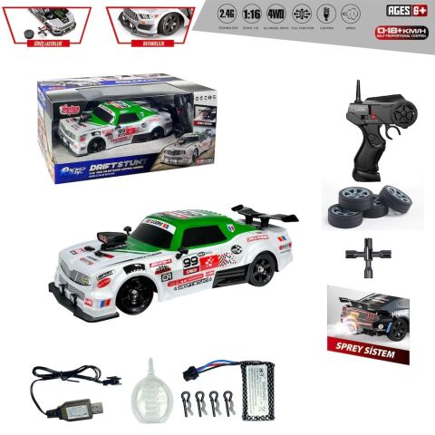 Vardem Hb-Sc16A08 Uk 2.4G Şarj 1:16 4X4 Drift Araba (Işık-Buhar)Alf