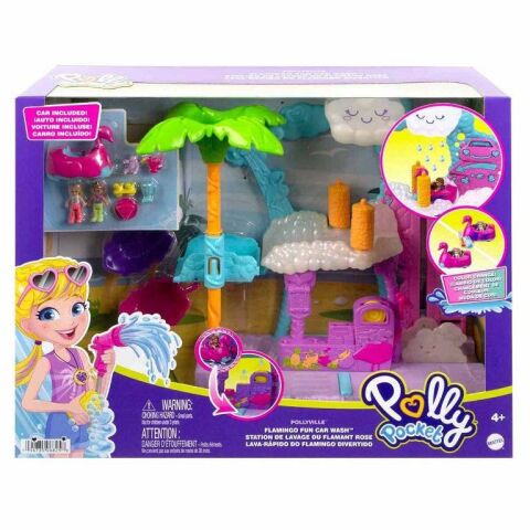 Mattel Hhj05 Polly Pocket Flamingo Araba Su Eğlencesi Seti*2