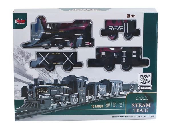 Vardem Ff-1603C-4C Işıklı Ve Sesli Buharlı Tren Set 15Pcs