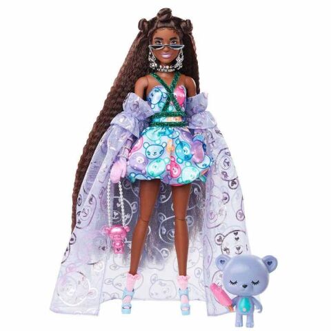Mattel Hhn13 Barbie Extra Fancy - Mor Kostümlü Bebek*4