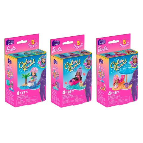 Mattel Hhp85 Mega Barbie Color Reveal Mini Bebekler*6