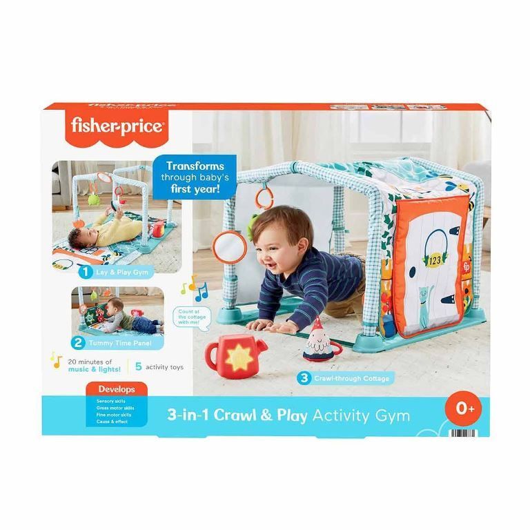 Mattel Hjk45 Fisher-Price 3'Ü 1 Arada Sevimli Kulübe Jimnastik Merkezi*1
