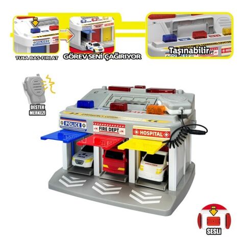 Vardem Lfı-9555 Işıklı Müzikli Garaj (Ambulans,Polıs,Itfaıye)