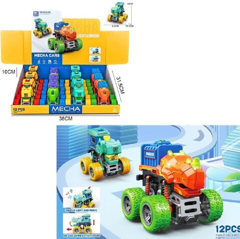 Vardem Mg-D500-21 Işıklı Müzikli Gergedan - Su Aygırı Araba