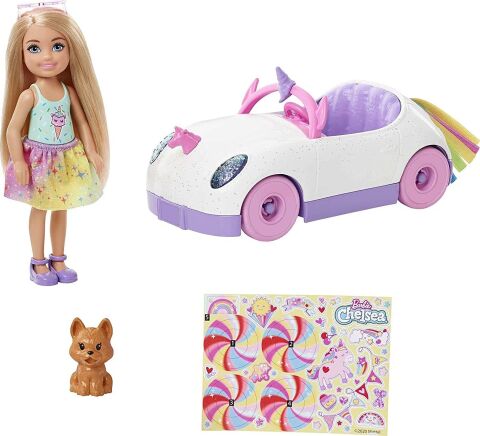 Mattel Gxt41 Barbie Chelsea  Bebek Ve Arabası*2