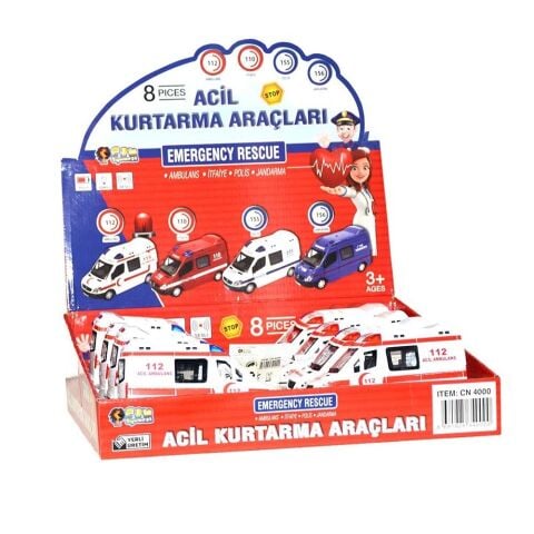 Can Cn4000 Kutuda 8 Li Sesli Metal Ambulans
