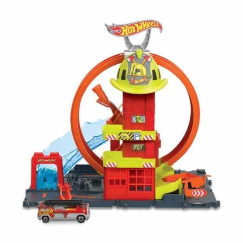 Mattel Hkx41 Hw Cember Pistli İtfaiye İstasyonu*2
