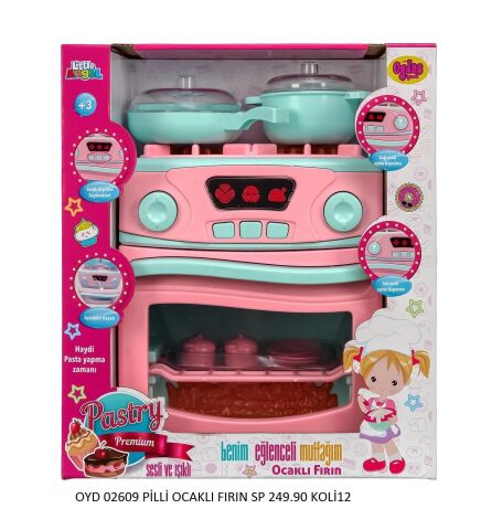 Oydaş 02609 Pıllı Ocaklı Fırın Set*12*