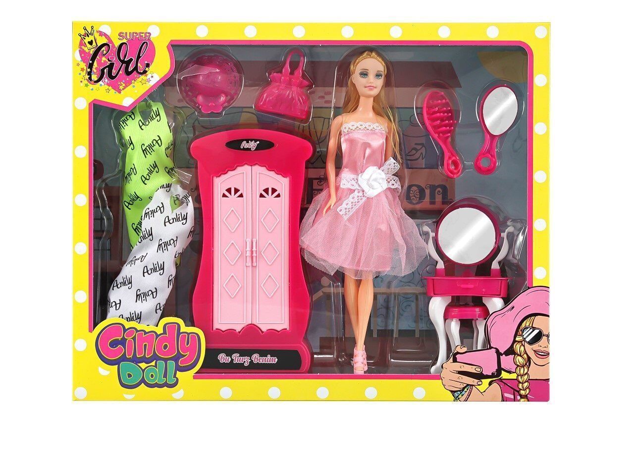 Oydaş 02453 Cındy Doll Dolaplı Makyaj Masalı Beb *12