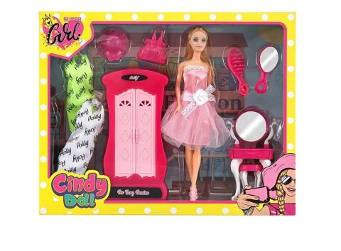 Oydaş 02453 Cındy Doll Dolaplı Makyaj Masalı Beb *12
