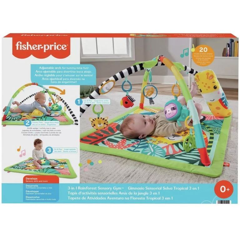 Mattel Hjw08 Fp 3Ü 1 Arada Yağmur Ormanı Jimnastik Merkezi*1