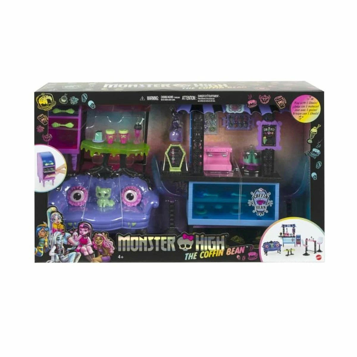 Mattel Hhk65 Monster High Coffin Bean Restoran Oyun Seti*2