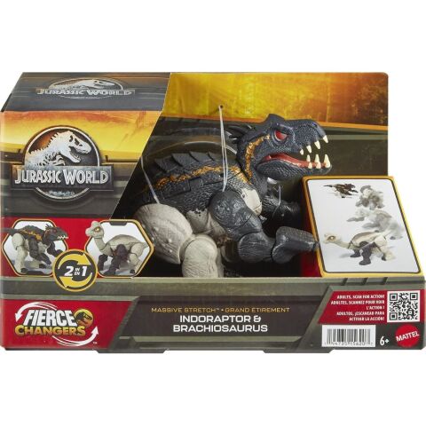 Mattel Hpd33 Jurassic World Değişim Serisi Çifte Tehlike Büyük Dinozor Figürleri*2