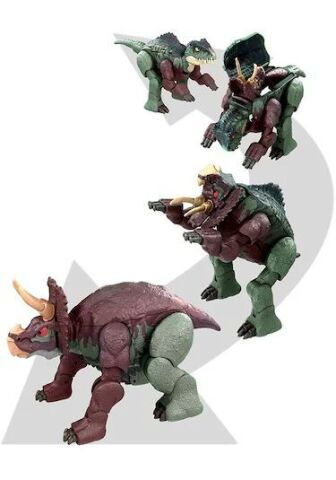 Mattel Hpd33 Jurassic World Değişim Serisi Çifte Tehlike Büyük Dinozor Figürleri*2