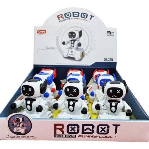 Ctoy-8809-6 Sürtmeli Mini Stantlı Robot 3 Ass