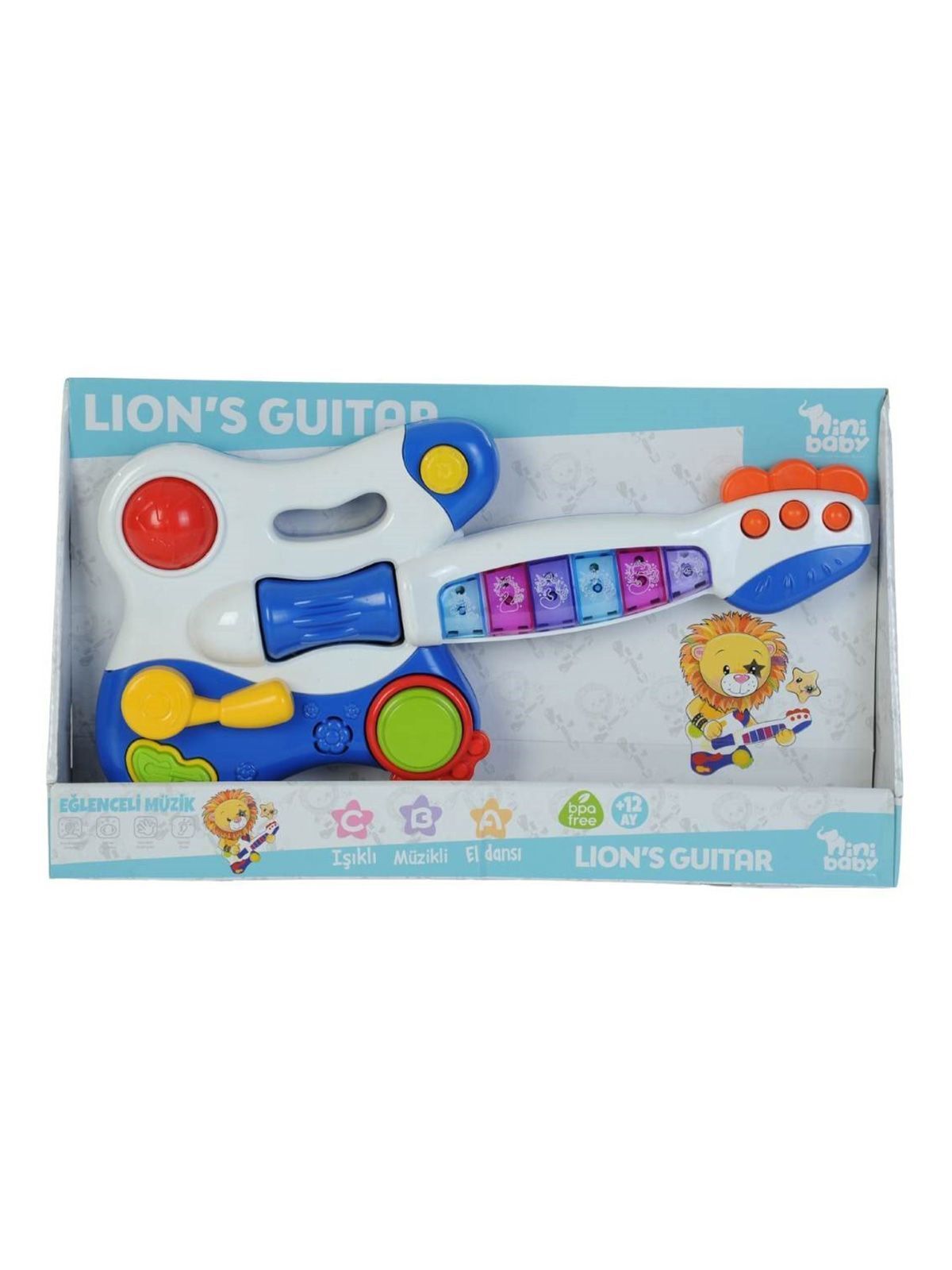 Erdem Er-208 Nini Baby Gitar Lion Işıklı Müzikli