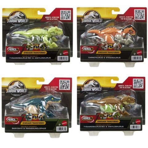 Mattel Hlp05 Jw Cıfte Tehlıke Dınazor Fıgurlerı*4