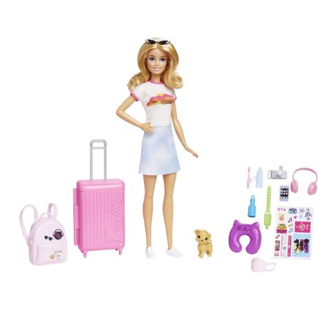 Mattel Hjy18 Brb Seyahatte Bebeği Ve Aksesuarları*6