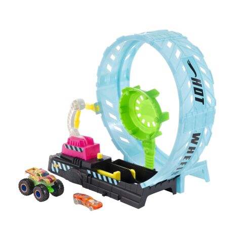 Mattel Hbn02 Karanlıkta Parlayan Çember Yarış*4