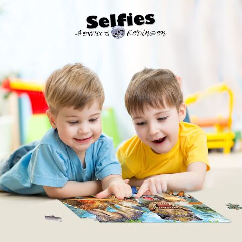Neco Prm-10602 Prime 3D-Dinozor Selfie-100 Parça Puzzle