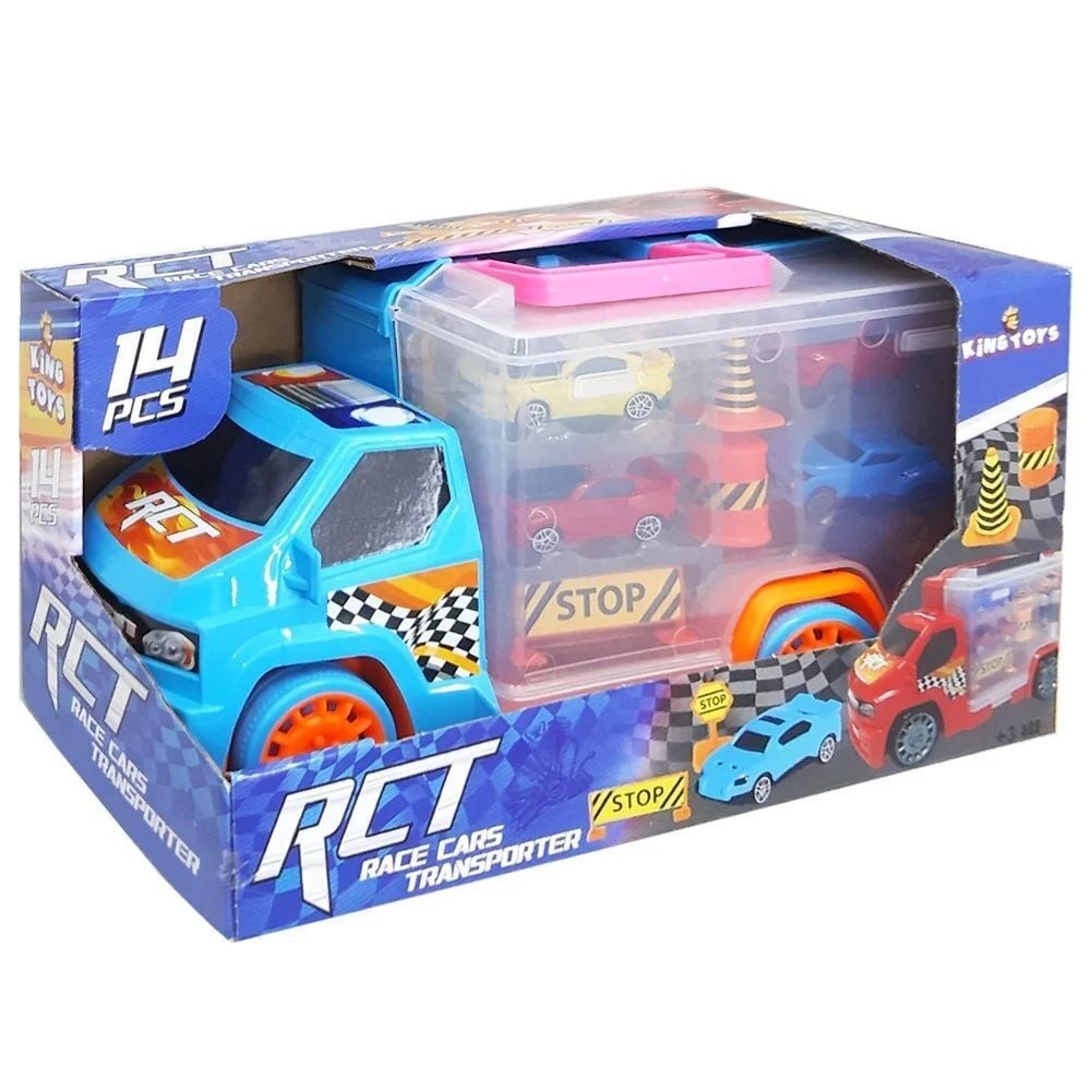 King Toys Mrt-68Çantalı Araç Ve Trafik Set *18