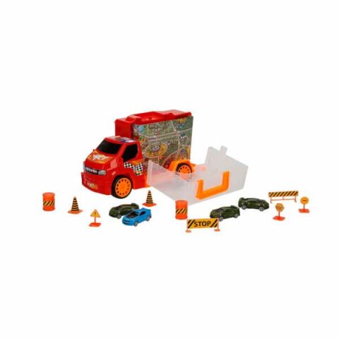 King Toys Mrt-68Çantalı Araç Ve Trafik Set *18