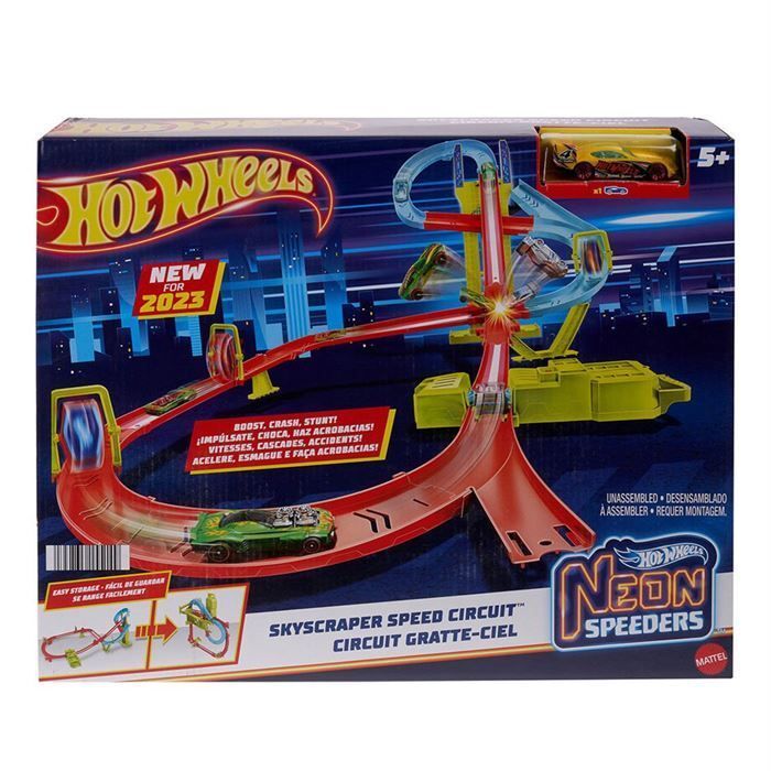 Mattel Hpc07 Hw Neon Yarıslar Coklu Yarıs Heyecan*2