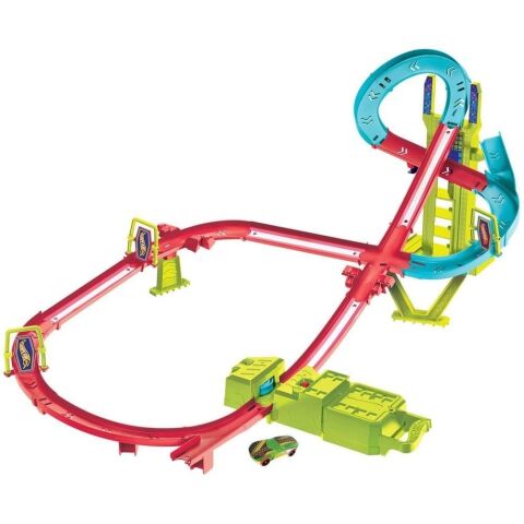 Mattel Hpc07 Hw Neon Yarıslar Coklu Yarıs Heyecan*2
