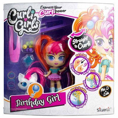 Neco Neco-Sıl-82086 Silverlit Curli Girls Bebek Ve Hayvan 2 Li Set Asorti
