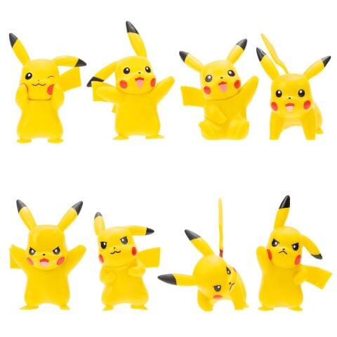 Neco Pok-Pkw2604 Pokemon Battle 8'Li Figür Seti-Pikachu Set