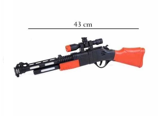 Canali Toys Cnl-8370 Poşetli Pilli Işıklı Tüfek *72
