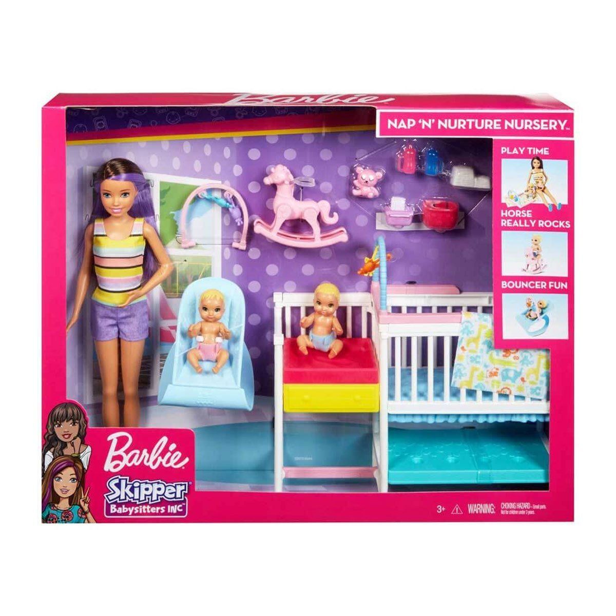 Mattel Gfl38 Barbie Bebek Bakıcısı Skipper Uyku Eğitiminde Oyun Seti*4