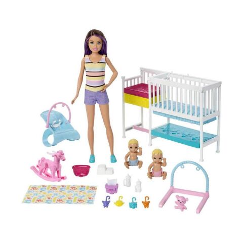 Mattel Gfl38 Barbie Bebek Bakıcısı Skipper Uyku Eğitiminde Oyun Seti*4