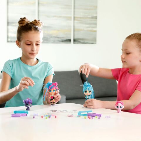Neco Sıl-82080 Silverlit Curli Girls Bebek Ve Hayvan 3'Lü Set