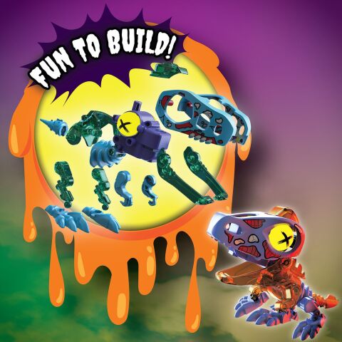 Neco Sıl-88695 Biopod Zombies Dinozor Robot 16'Lı Display-Asorti