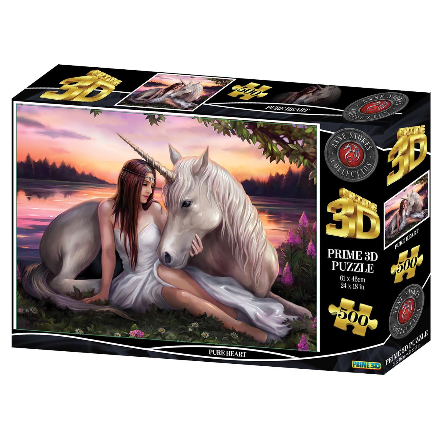 Neco Prm-10126 Prime 3D-Pure Heart-500 Parça Yetişkin Puzzle