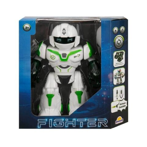 Sunman Sun-Rst-Robot Fıghter Gövdesi 360Drc.Dönen/Yürüyen 22Cm.Ses/Işık B/O Byz. S00002364